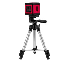 Лазерный уровень XQB GREEN Pro SET, 20 м, зеленый луч, батарейки, штатив MTX
