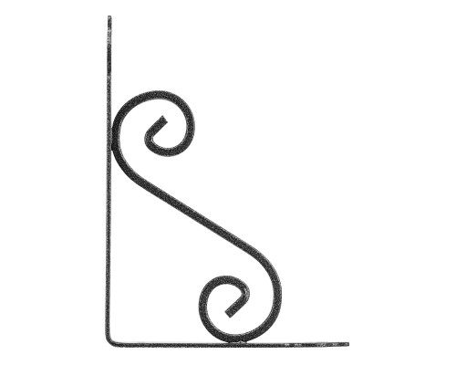 Кронштейн декоративный, 190 х 140 х 25 х 3 мм, темно-серый Сибртех