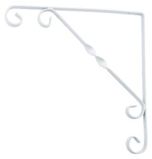 Кронштейн декоративный, 250 х 250 мм, белый Сибртех