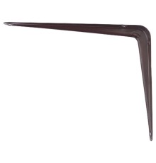 Кронштейн угловой с ребром, 100 х 125 мм, коричневый Сибртех