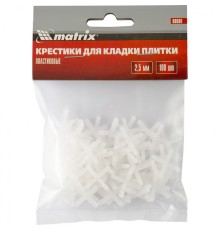 Крестики, 2.5 мм, для кладки плитки, 100 шт Matrix