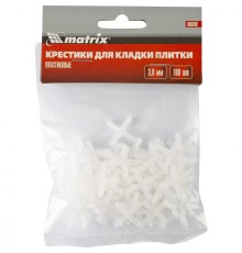 Крестики, 3.0 мм, для кладки плитки, 100 шт Matrix