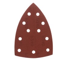 Треугольник абразивный на ворc. подложке под "липучку", перф., P 240, 150х150х100 мм, 5 шт. Denzel
