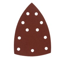 Треугольник абразивный на ворc. подложке под "липучку", перф., P 150, 150х150х100 мм, 5 шт. Denzel