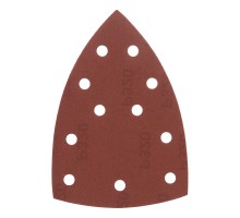 Треугольник абразивный на ворc. подложке под "липучку", перф., P 320, 150х150х100 мм, 5 шт. Denzel
