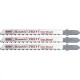 Полотна для электролобзика по дереву, 3 шт, T101BF, 75 x 2.5 мм, Bimetal Matrix Professional