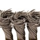 Щетка для УШМ, 100 мм, "Чашка", крученая нержавеющая проволока 0.5 мм, М14 Denzel