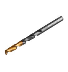 Сверло по металлу, 4,5 мм, HSS-Tin, Golden Tip, 10 шт. Denzel