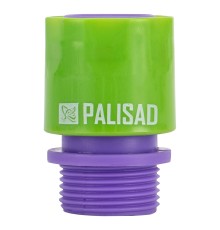 Соединитель пластмассовый, быстросъемный, внешняя резьба 3/4 Palisad