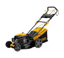 Газонокосилка бензиновая GLD-460SP, 146 куб.см, ширина 46 см, привод 7 уровней, травосборник 50 л Denzel