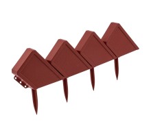 Бордюр "Кирпич", 13 х 300 см, терракот, Россия, Palisad