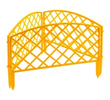 Забор декоративный "Сетка", 24 х 320 см, желтый, Россия, Palisad