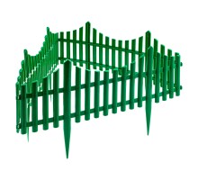 Забор декоративный "Гибкий", 24 х 300 см, зеленый, Россия, Palisad