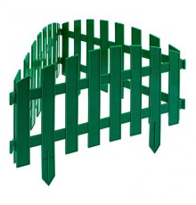 Забор декоративный "Винтаж", 28 х 300 см, зеленый, Россия, Palisad