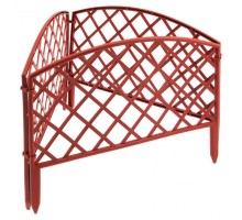 Забор декоративный "Сетка", 24 х 320 см, терракот, Россия, Palisad