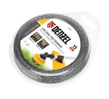 Леска для триммера двухкомпонентная, квадратная 2.65 мм x 15 м Extra cord Denzel
