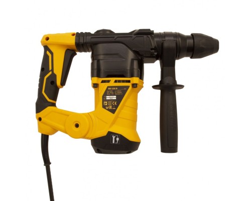 Перфоратор электрический RHV-1250-30, SDS-plus, 1250 Вт, 5 Дж, 3 плюс 1 режим Denzel