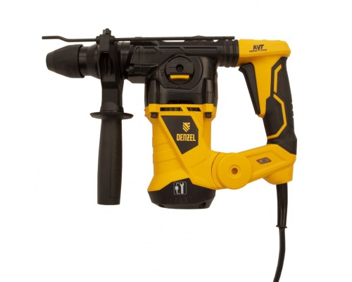 Перфоратор электрический RHV-1250-30, SDS-plus, 1250 Вт, 5 Дж, 3 плюс 1 режим Denzel