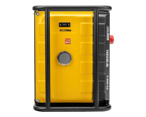 Генератор бензиновый PS 80 E-3, 6.6 кВт, 400 В, 25 л, электростартер Denzel