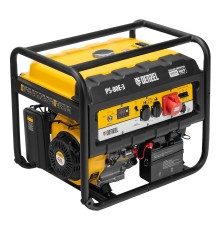 Генератор бензиновый PS 80 E-3, 6.6 кВт, 400 В, 25 л, электростартер Denzel