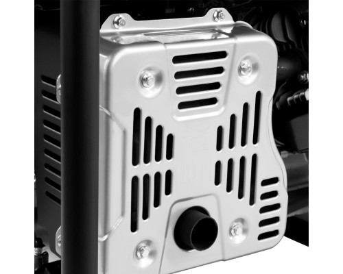 Генератор бензиновый PS 80 E-3, 6.6 кВт, 400 В, 25 л, электростартер Denzel