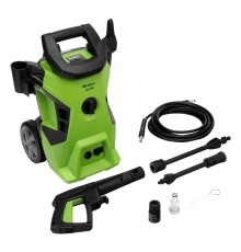 Моечная машина высокого давления АМ-1700, 1700 Вт, 130 бар, 350 л/ч, колесная Сибртех