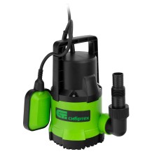 Дренажный насос для чистой воды СДН500-5, 500 Вт, напор 8 м, 8000 л/ч Сибртех