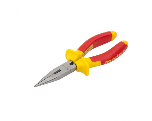Длинногубцы прямые Insulated, 160 мм, двухкомпонентные рукоятки Matrix Professional Длинногубцы прямые Insulated, 160 мм, двухкомпонентные рукоятки Matrix Professional