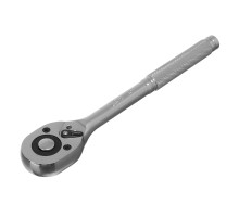 Ключ-трещотка 1/2", CrV, 45 зубьев, с быстрым сбросом, цельнометаллический, хром Matrix