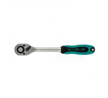 Ключ-трещотка 1/2", CrV, 72 зуба, с быстрым сбросом, матовый хром Stels