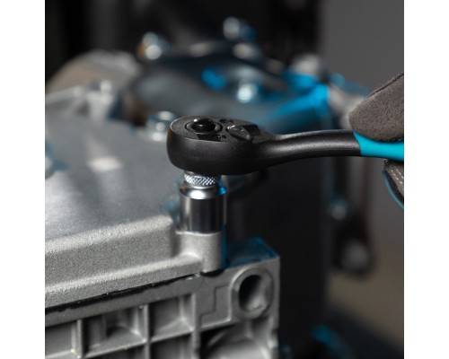Ключ-трещотка 1/4", CrV, 72 зуба, с быстрым сбросом Gross