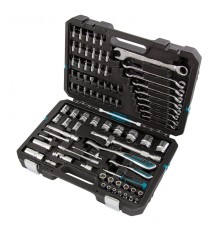 Набор инструментов, 1/4", 1/2", CrV, 120 зубьев, 82 предмета Gross