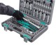 Набор инструментов 1/2", 1/4", CrV, 12 гранные головки, пластиковый кейс, 109 предмета Stels