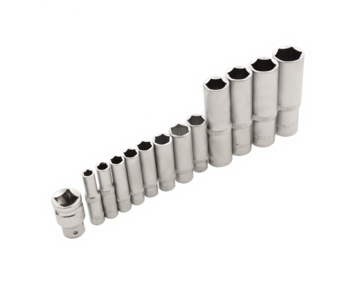 Набор инструментов 94 предмета, CrV, 1/2", 1/4" Сибртех