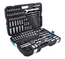 Набор инструментов, 1/2", 3/8", 1/4", CrV, 120 зубьев, 216 предметов Gross