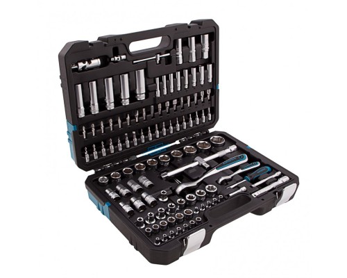 Набор инструментов, 1/4", 1/2", CrV, 120 зубьев, 109 предметов Gross