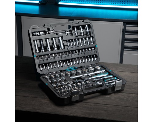Набор инструментов, 1/4", 1/2", CrV, 120 зубьев, 109 предметов Gross