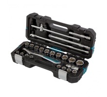 Набор инструментов, 1/2", CrV, 120 зубьев, 24 предмета Gross