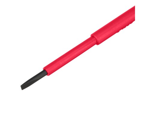 Отвертка Insulated, SL3 x 80 мм, CrMo, до 1000 В, двухкомпонентная рукоятка Matrix Professional Отвертка Insulated, SL3 x 80 мм, CrMo, до 1000 В, двухкомпонентная рукоятка Matrix Professional