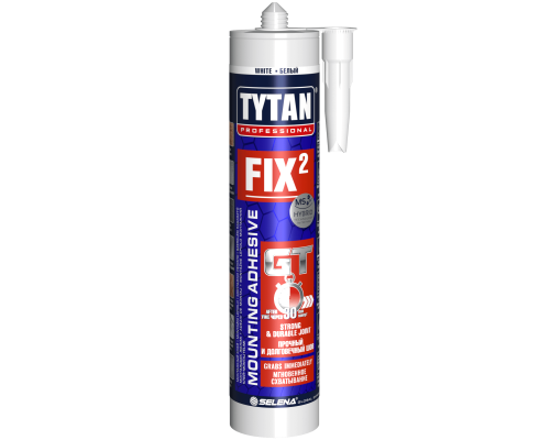 Tytan Professional Монтажный клей Fix2 GT 290 мл, белый