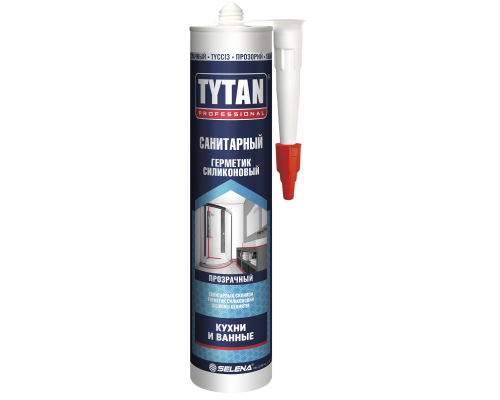 Силиконовый герметик TYTAN PROFESSIONAL санитарный, прозрачный, 280 мл Силиконовый герметик TYTAN PROFESSIONAL санитарный, прозрачный, 280 мл