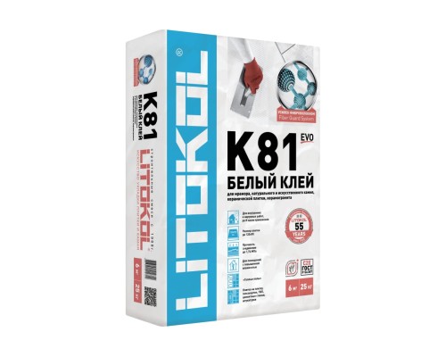 Клеевая смесь LITOKOL LitoFlex K81 класс C2E, 25 кг