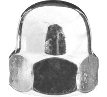 ЗУБР DIN 1587, M5, цинк, 5 кг, колпачковая гайка (303680-05)