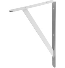 STAYER 400 х 280 х 30 х 4 мм, белый, усиленный уголок-кронштейн (37423-1)