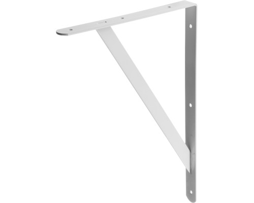 STAYER 400 х 280 х 30 х 4 мм, белый, усиленный уголок-кронштейн (37423-1)