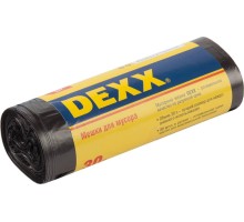 DEXX 30 л, 30 шт, черные, мусорные мешки (39150-30)