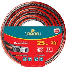 RACO PREMIUM, 3/4″, 25 м, 35 атм, пятислойный, усиленный двумя слоями армирования, поливочный шланг (40300-3/4-25)