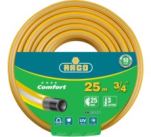 RACO COMFORT, 3/4″, 25 м, 25 атм, трёхслойный, армированный, поливочный шланг (40303-3/4-25)