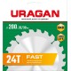 URAGAN Fast, 200 х 32/30 мм, 24Т, пильный диск по дереву (36800-200-32-24)