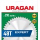 URAGAN Expert, 210 х 32/30 мм, 48Т, пильный диск по дереву (36802-210-32-48)